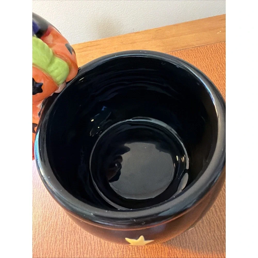 Vintage Mary Engelbreit Halloween Witch Candy Bowl 6